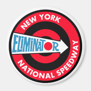 New York National Speedway Vintage sign Magnet