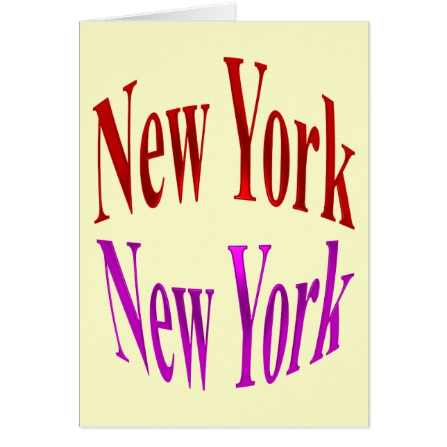 New York New York (Front)