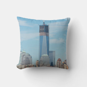 New York, New York. Manhattan City Skyline Throw Pillow
