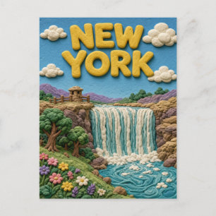New York Niagara Falls Modern KLAYKOO Postcard