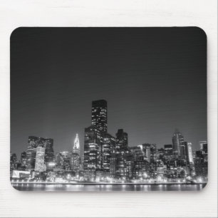New York Night Skyline Mouse Pad