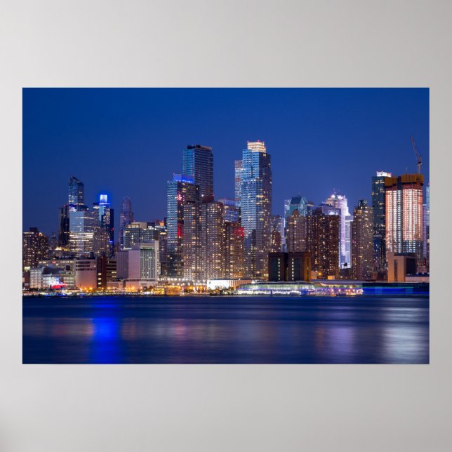 New York night skyline Poster (Front)