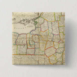New York, NY 2 Inch Square Button