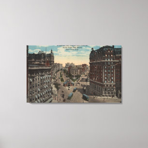 New York, NY - Broadway & Amsterdam Avenue Canvas Print
