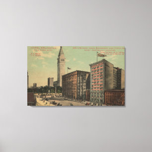 New York, NY - Hotel Arlington Near Canvas Print