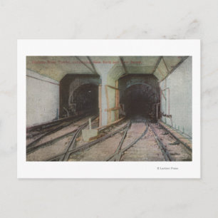 New York, NY - Hudson River Tunnel, Subway Syste Postcard