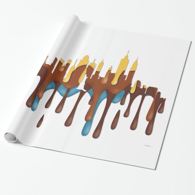 NEW YORK, NY SKYLINE YBB - WRAPPING PAPER (Unrolled)
