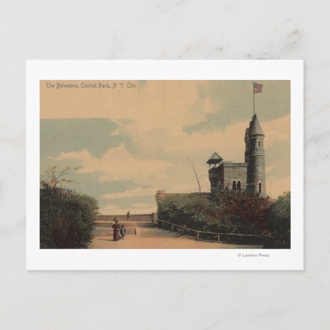 New York, NY - The Belvedere in Central Park Postcard (Front)
