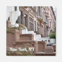 New York, NY Upper West Side Brownstones Photo