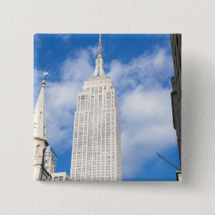 New York, NY, USA - A view of downtown New 2 Inch Square Button