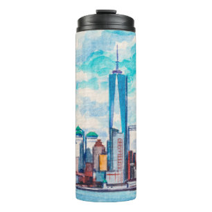 New York, NY, USA. Views on big city skyscrapers. Thermal Tumbler