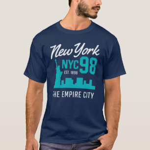 New York NYC 98 Empire City Vintage Graphic T-Shirt