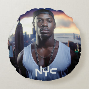 NEW YORK - NYC ROUND PILLOW