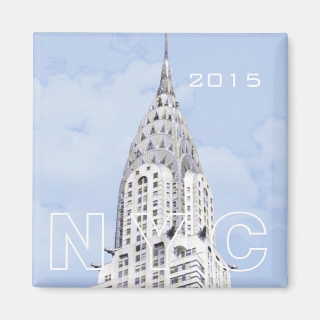 New York NYC Voyage Photo Souvenir Frigo Magnet (Devant)