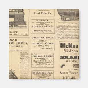 New York Oil Advertisements Magnet