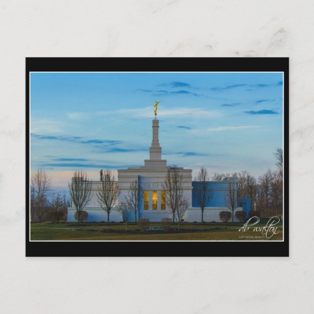 New York Palmyra Temple Postcard (Front)
