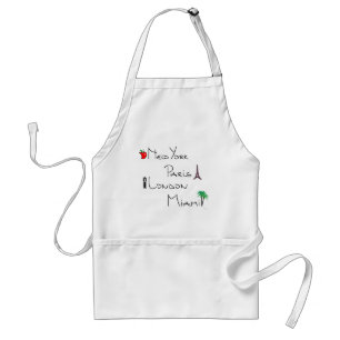 New York, Paris, London, Miami Standard Apron