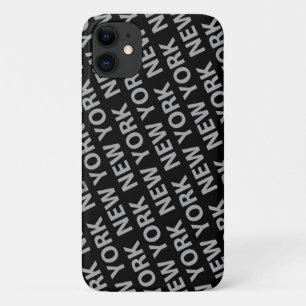 New York Pattern Grey iPhone 11 Case
