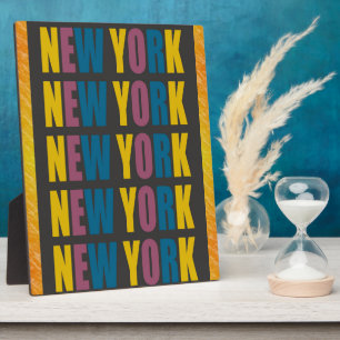 New York Photo Plaque