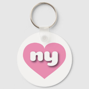 New York pink heart - I love ny Keychain
