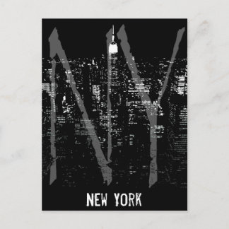 New York Postcard Cityscape New York Souvenir Card