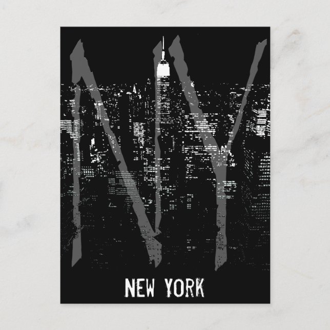 New York Postcard Cityscape New York Souvenir Card (Front)