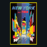 New York Poster<br><div class="desc">New York vintage travel poster. Vintage ad poster</div>