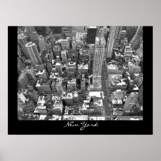 New York Poster Cityscape New York Empire Print