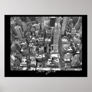 New York Poster Cityscape New York Empire Print
