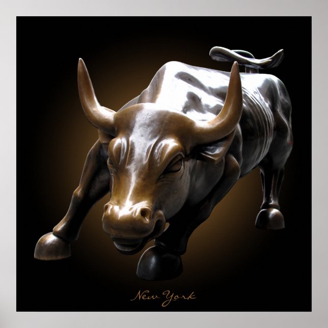 New York Poster Landmark New York Bull Print (Front)