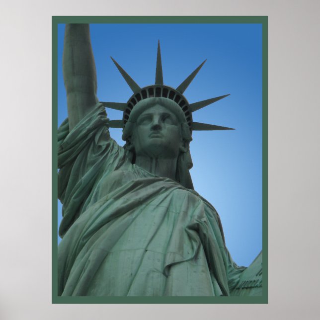 New York Poster Statue of Liberty New York Imprime (Devant)