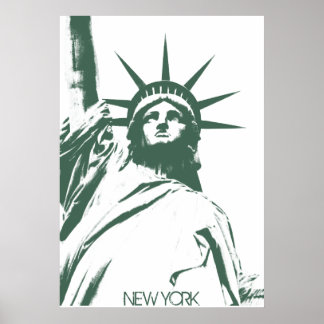 New York Poster Statue of Liberty New York Print