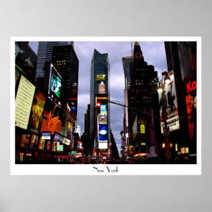 New York Poster Times Square Night NYC Souven