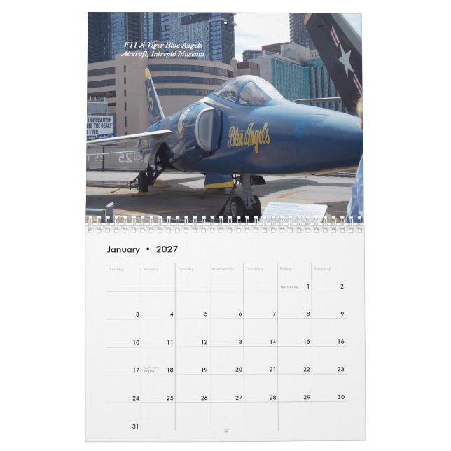 New York pour le calendrier II de gens du pays (Jan 2027)