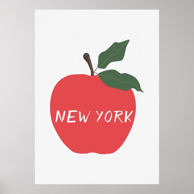 New York red apple Poster (Front)