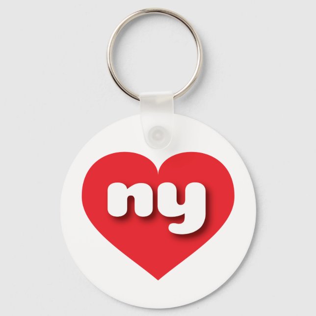 New York red heart - I love ny Keychain (Front)
