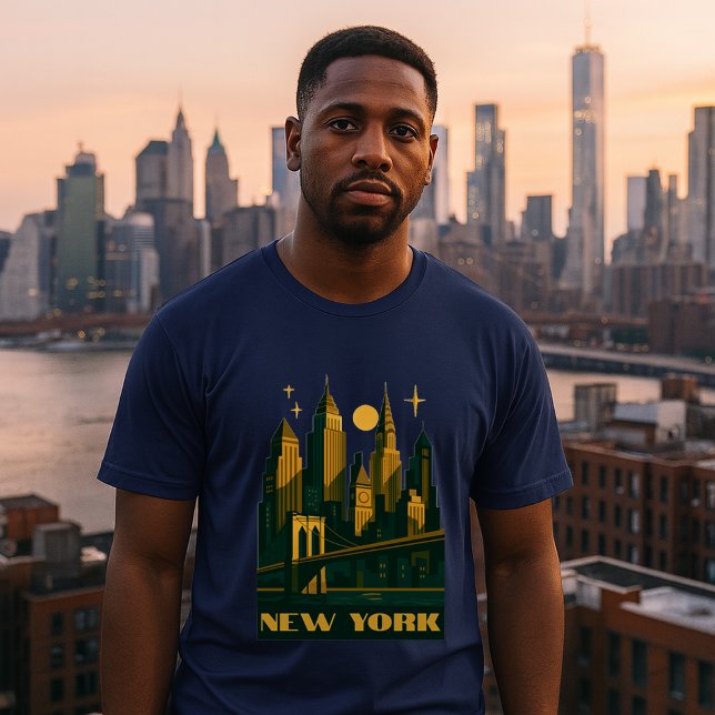 New York Retro Art Deco T-Shirt (Creator Uploaded)