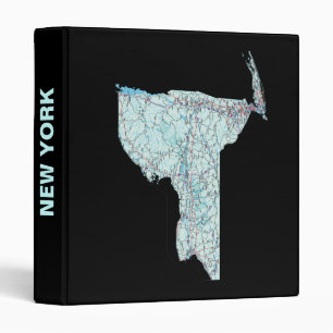 New York Road Map Avery Binder