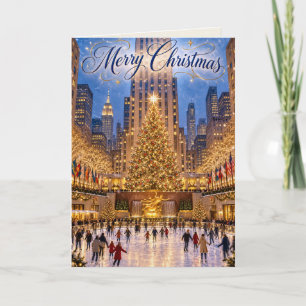 New York Rockefeller Centre Christmas Card