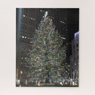 New York Rockefeller Centre Christmas Tree NYC Jigsaw Puzzle