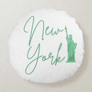 NEW YORK ROUND PILLOW