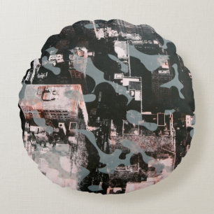 New York Round Pillow