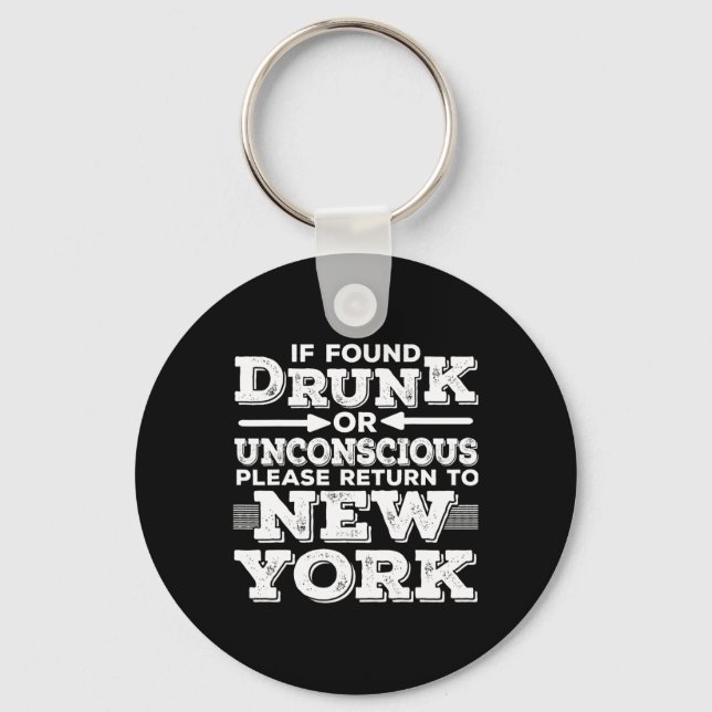 New York Sayings Funny Ny  Keychain (Front)