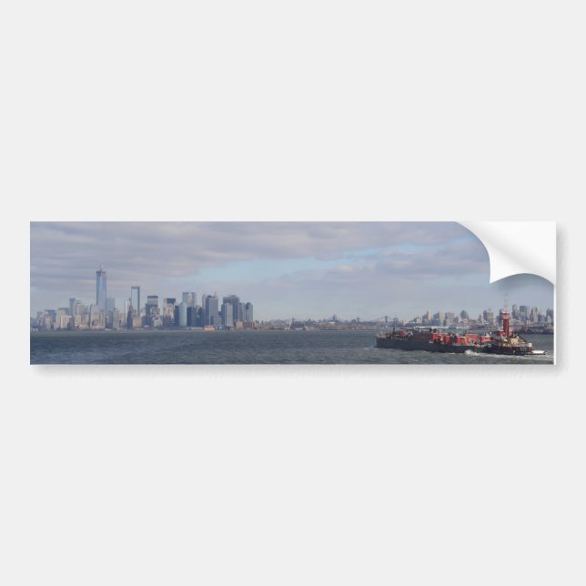 New York Shipping Bumper Sticker (Front)