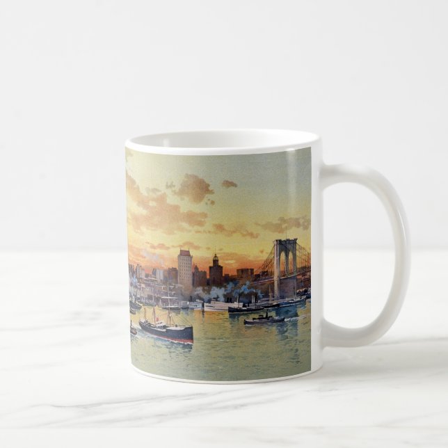 NEW YORK SKYLINE 1896 COFFEE MUG (Right)