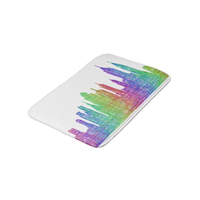 New York skyline Bath Mat (Angled)