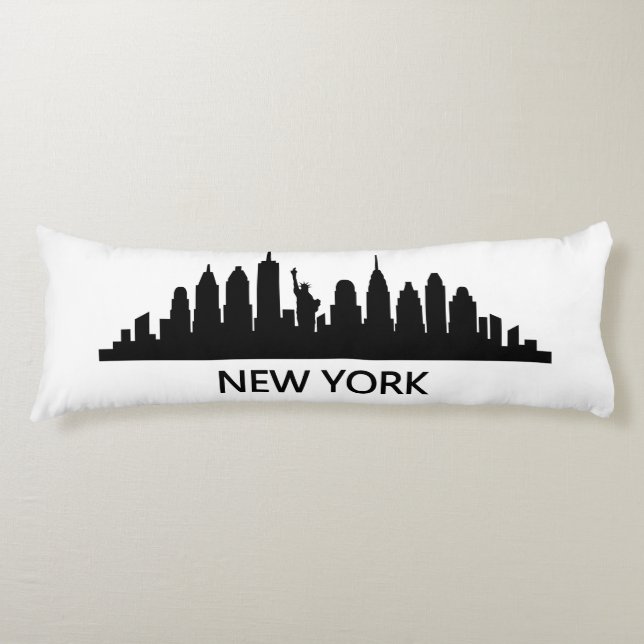 New York Skyline Body Pillow (Front)