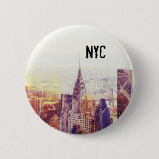 New York skyline button