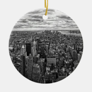 New York Skyline Ceramic Ornament