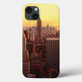 New York skyline city with Empire State iPhone 13 Case